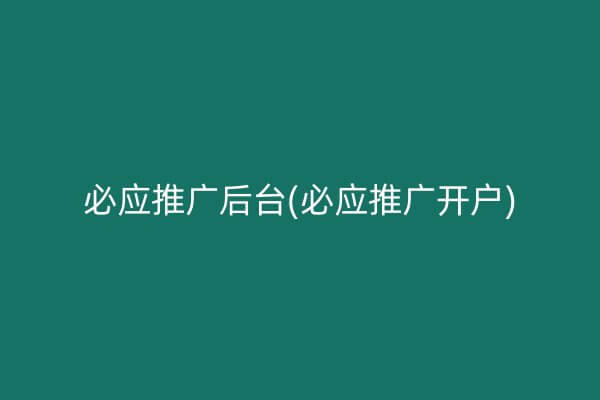 必应海外推广代运营：全面流程解析，助力品牌成功出海